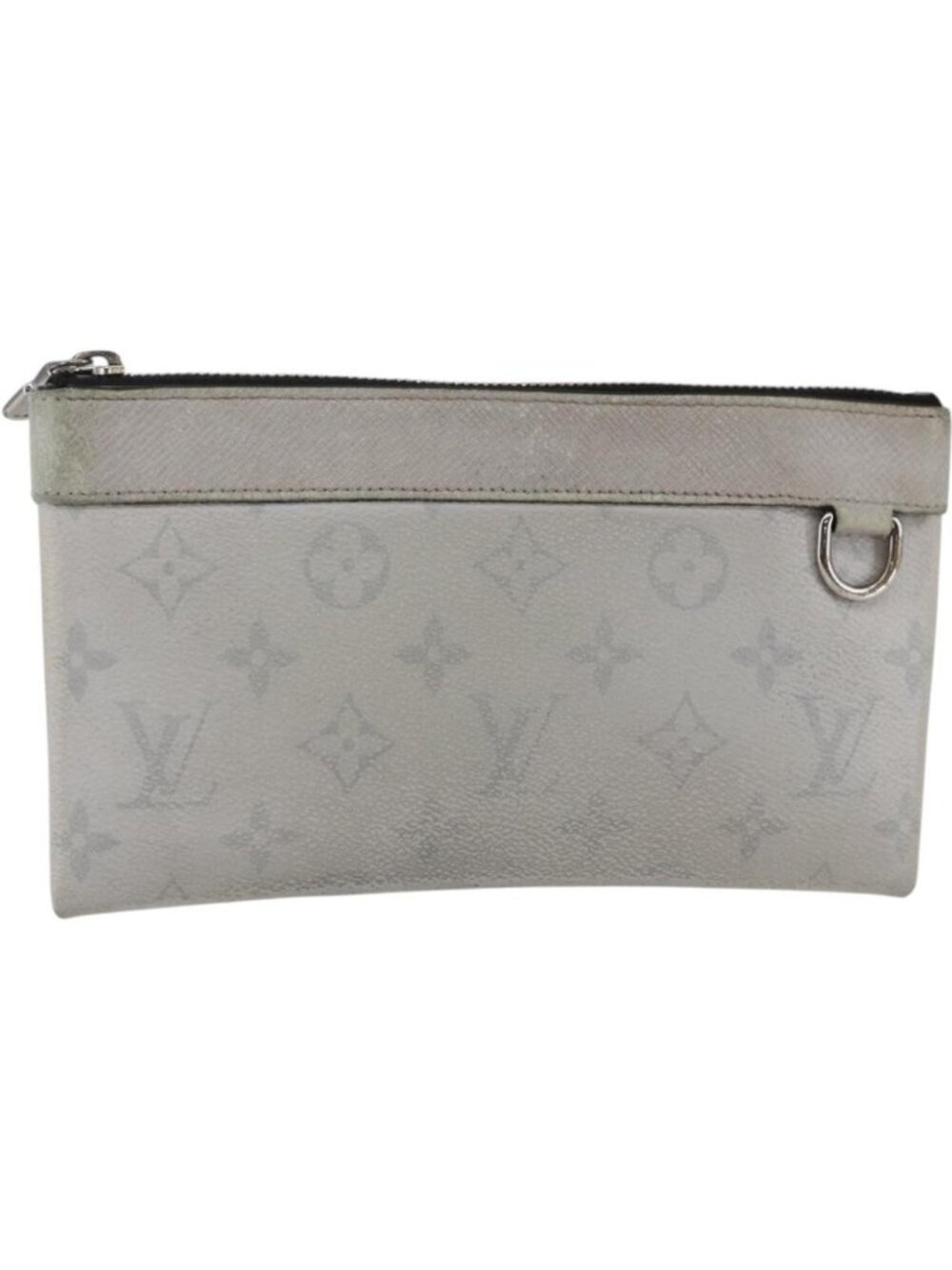 LOUIS VUITTON Monogram Taigarama Pochette Discovery PM Gray M30279